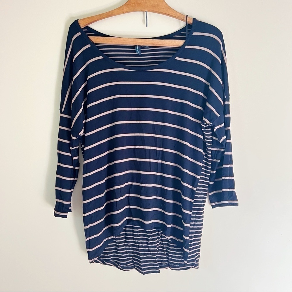 Cynthia Rowley Brown Multi Stripe Blouse